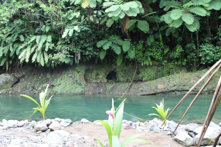 Used this rope to pull myself across to the other side :)